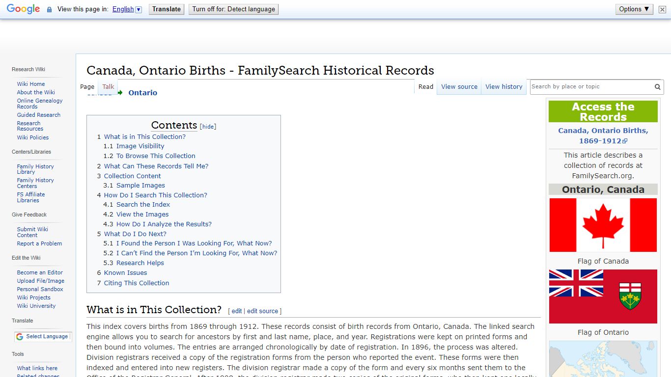 Canada, Ontario Births - FamilySearch Historical Records ...